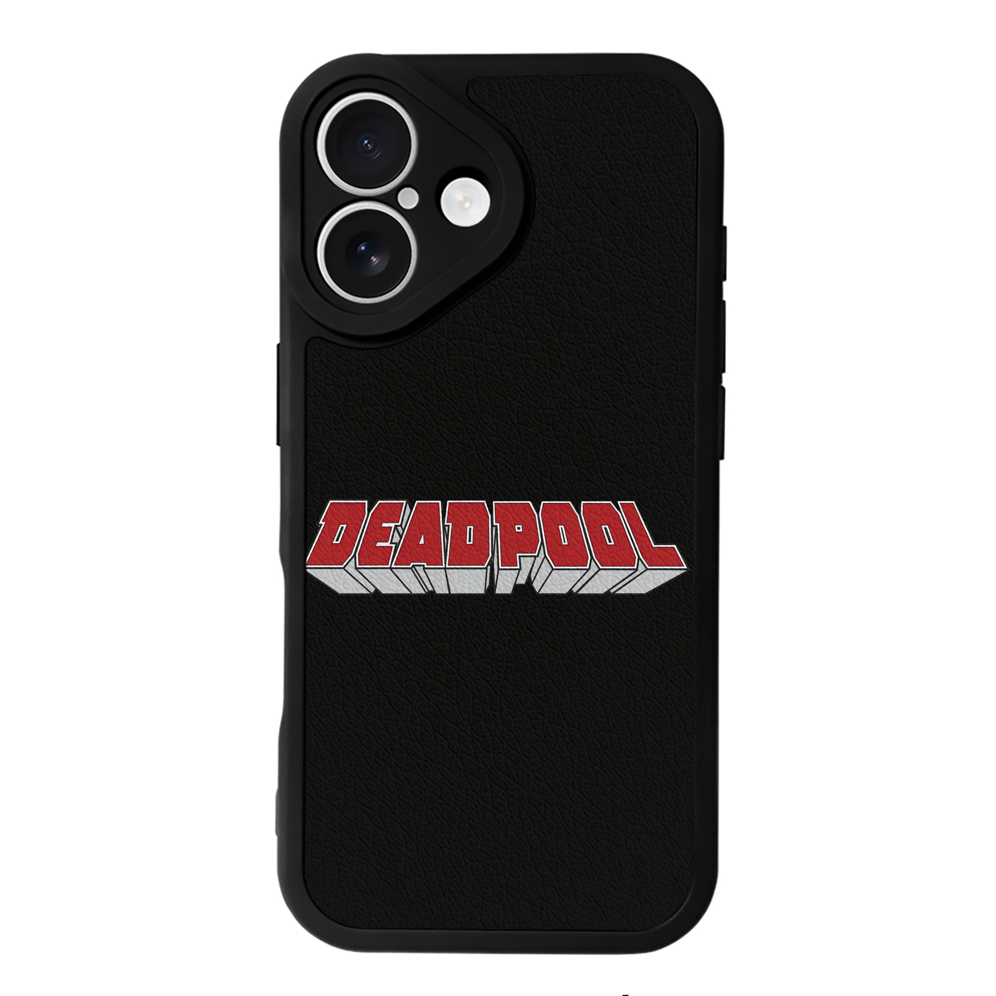 （画像用） Deadpool デッドプール 【iPhone 16シリーズ対応】シリコンスマホケース（レザー調） 材質：シリコン